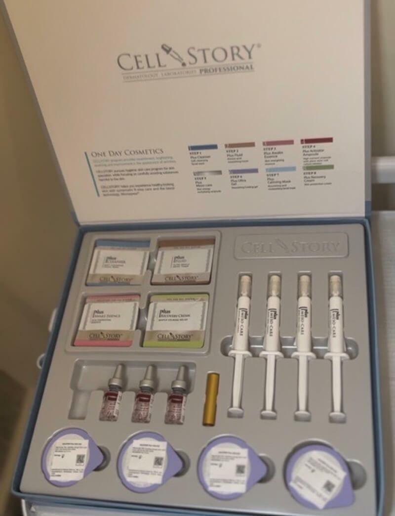 Cell story liquid microneedling set at MediZen Institute